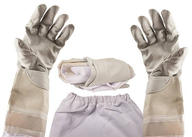 Beekeeper Gloves Ventilated - Leather and Cotton