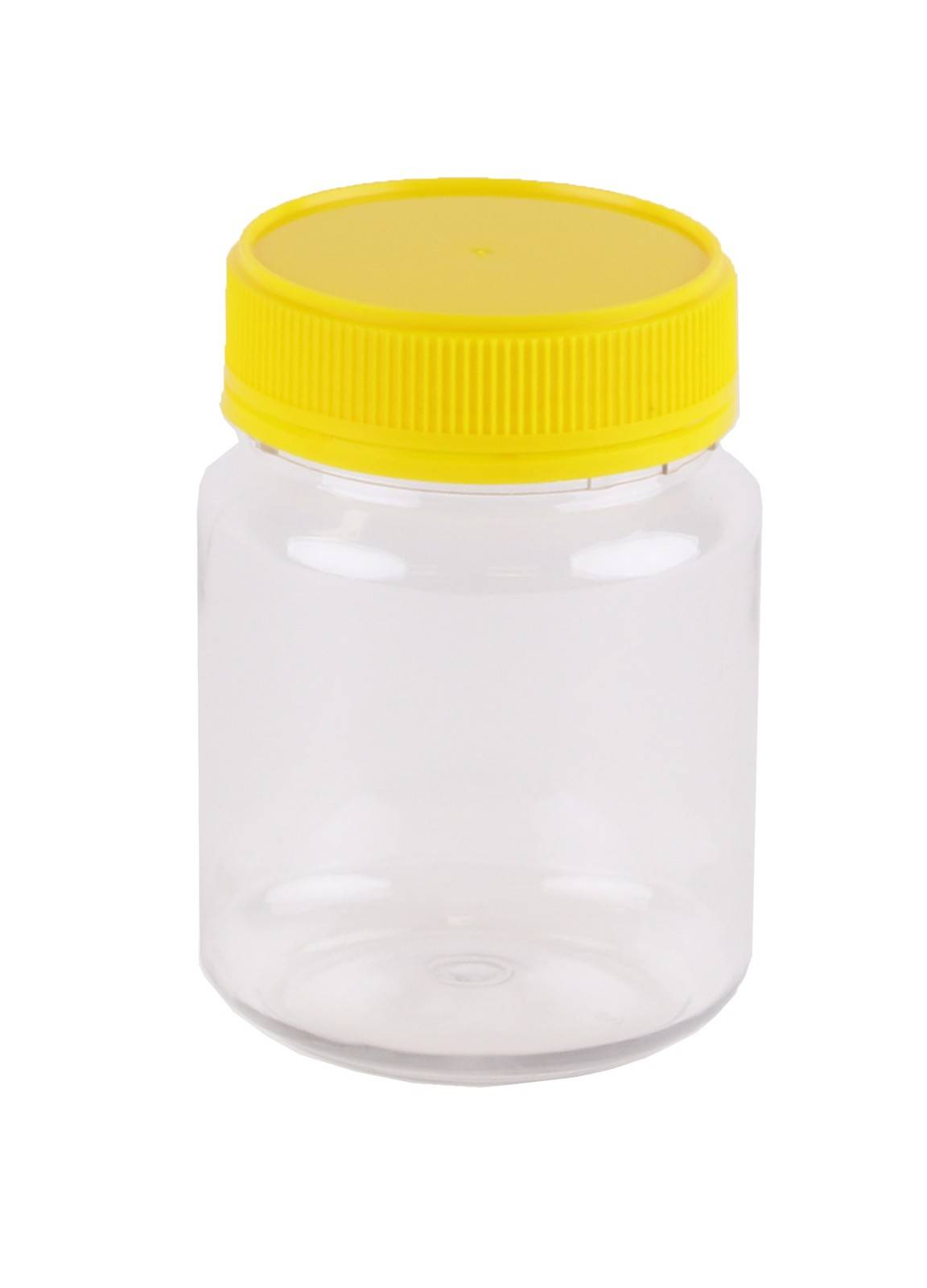 Carton of 288pc Honey Jars - 350gm size - Round Yellow Anti-theft Lid and Jar - Food grade