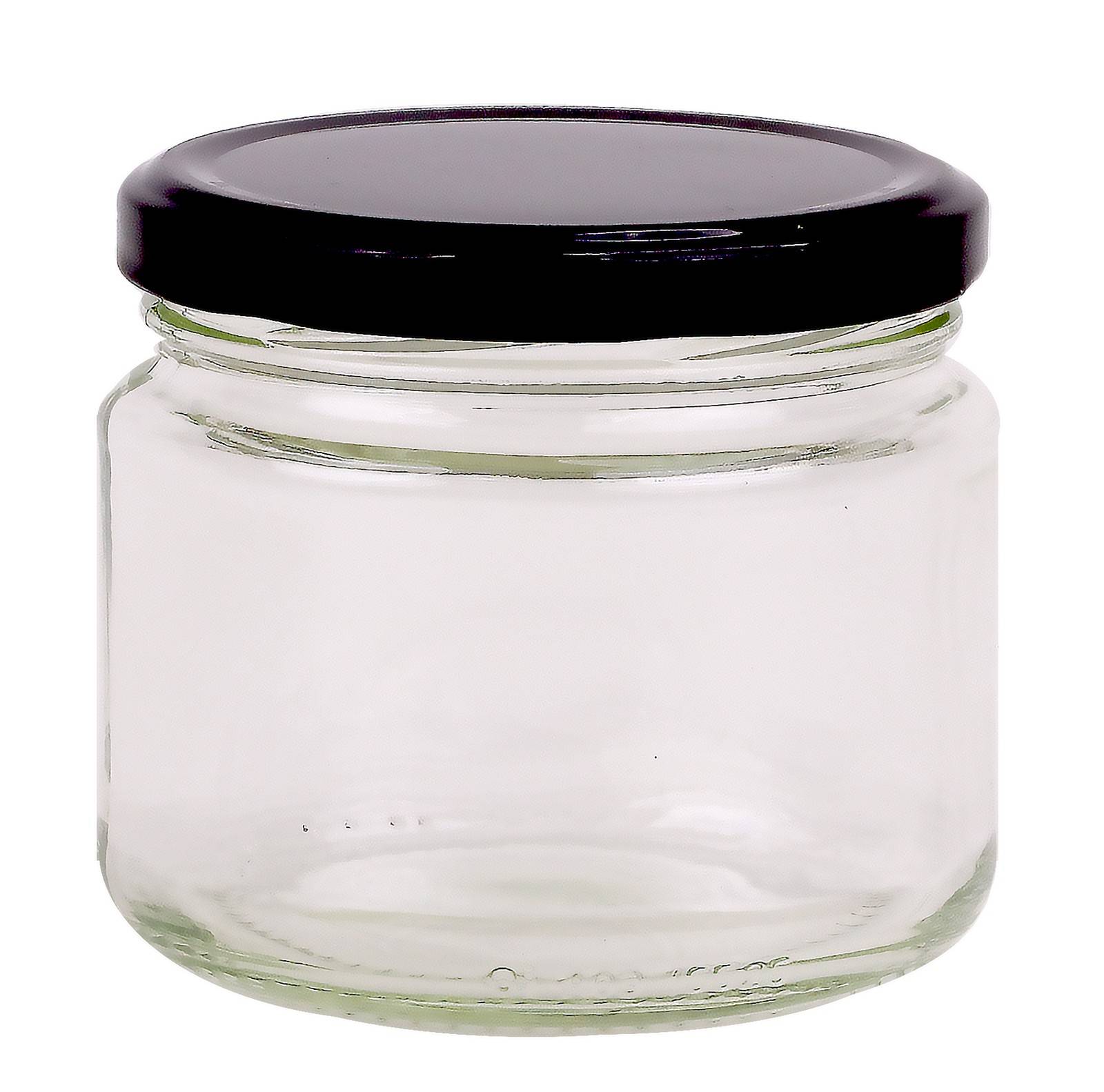Bulk Buy Of Round Glass Honey Jar Jam Jar With Metal Lids