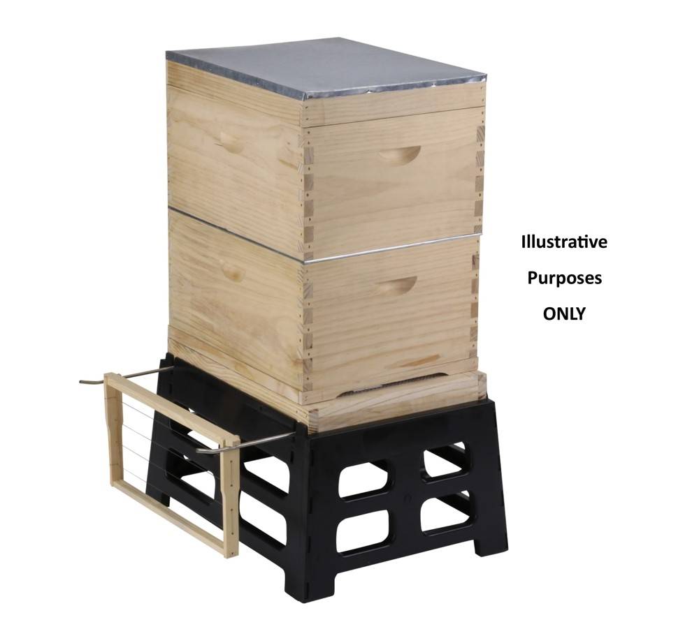 Beehive Stand with Stainless Frame Perch – 8 Frame