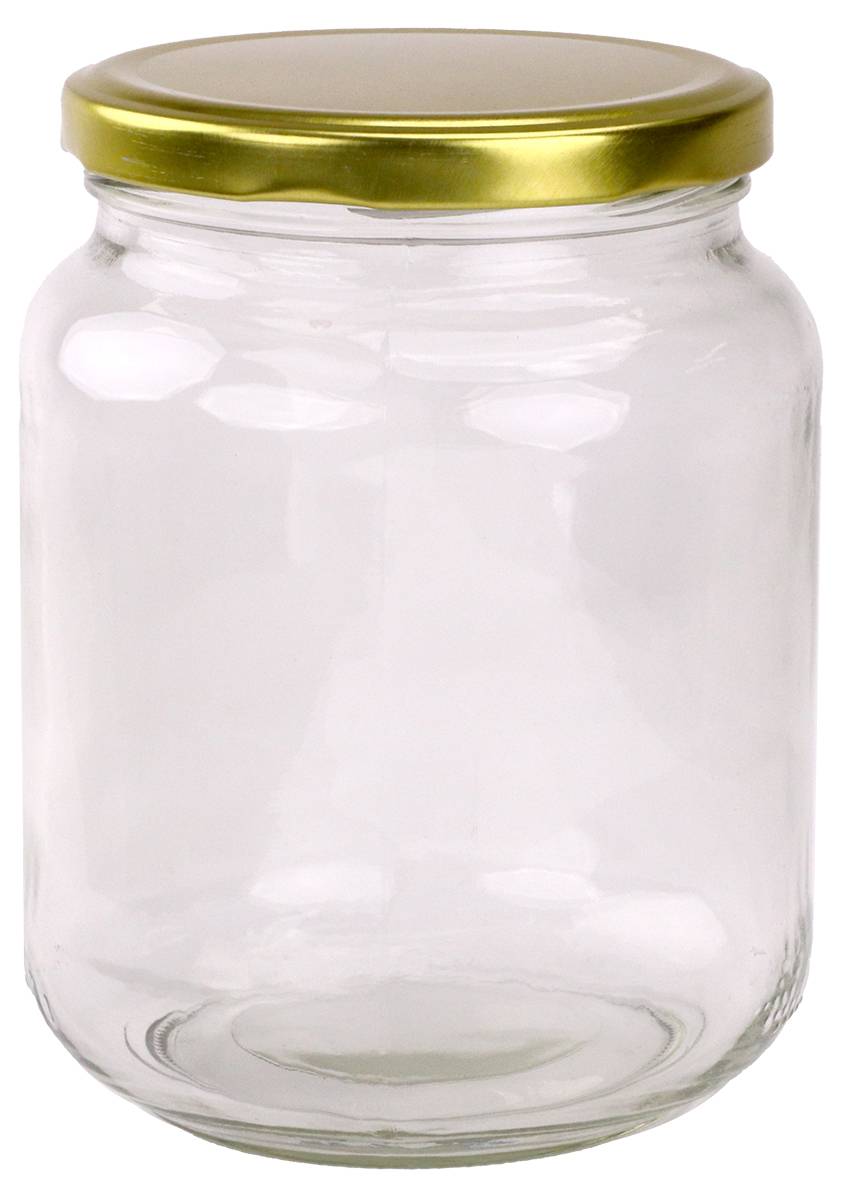 Pallet of 1,296 Round Glass Jars - 720ml / 1000gm size - with Lids. GST Incl.