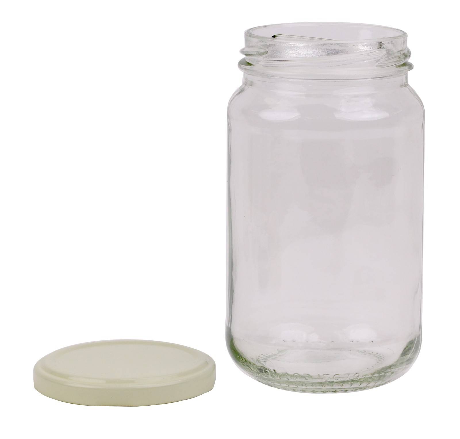 Bulk Australian Made Round Glass Jars With Cream Lid
