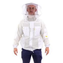 Full YKK Zips Premium Fully Ventilated Bee keeping Jacket with Round Hat