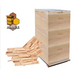 Triple Level Full Depth Beehive with 30 Flat packed Frames & Flat packed Rebated Supers