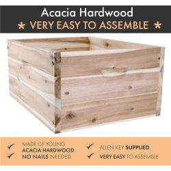 Full Depth 10 Frame acacia Hardwood Supers -EASY ASSEMBLE - Whitehouse Beekeeping