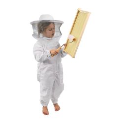 Kids Cotton Bee Suit with Wide Brim Hat
