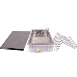 Uncapping Tray with Frame Holder and Thick Stainless Strainer