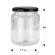 Round Glass Honey Jars - 375ml /500gm - Honeycomb - Glass Jar with Lids