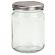 Round Glass Jars - 240ml- Jar with metal lid