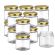 Pallet of 4,046 Round Glass Jars - 200ml size - with Lids & GST Incl.