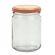 Round Glass Jars - 240ml- Jar with metal lid