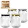 Pallet of 1,296 Round Glass Jars - 720ml / 1000gm size - with Lids. GST Incl.