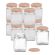 Pallet of 7,000 Square Glass Jars -  220ml / 300gm size - with Lids. GST Incl.