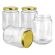 Pallet of 1,064 Round Honey Comb Glass Jars - 750ml / 1000gm size - with Lids. GST Incl.