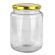 Pallet of 1,064 Round Honey Comb Glass Jars - 750ml / 1000gm size - with Lids. GST Incl.