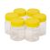 Plastic Honey Jar 250gm Hex Yellow Lid, Food Grade, Carton 240 pcs, Jars & Lids