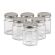 Carton 120 pcs Honey Jars - 60gm size - Glass Hexagonal with Silver Lid