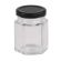 Carton 90 pcs Honey Jars - 100gm size - Glass Hexagonal with Black Lid