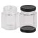 Carton 90 pcs Honey Jars - 100gm size - Glass Hexagonal with Black Lid