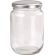 Carton 36 pcs Honey Jars - 1kg size - Round Glass Jars with Silver Lids