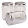 Carton 36 pcs Honey Jars - 500gm size - Round Glass Jars with Silver Lids
