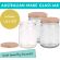 Round Glass Jars - 250ml / 350gm size -  with Nude Lids