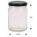 Round Glass Jar - 250ml / 350gm size - with Gold Lid