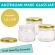 Round Glass Jars - 300ml / 420gm size - with Gold Lids
