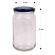 Round Glass Jars - 375ml / 500gm size - with Silver Lids. Australian Made
