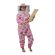 Pink Patterned Cotton Bee Suit - Round Hat
