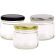 Round Glass Jars - 300ml / 420gm size - with Black Lids