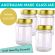 Round Glass Jar - 325ml/450gm size - with Extra Tall Gold Lids.  Made in Australia.