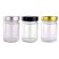 Round Glass Jar - 325ml/450gm size - with Extra Tall Silver Lids.  Made in Australia.