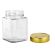 Square Glass Jars - 380ml / 500gm -  Jar with Tall Lid